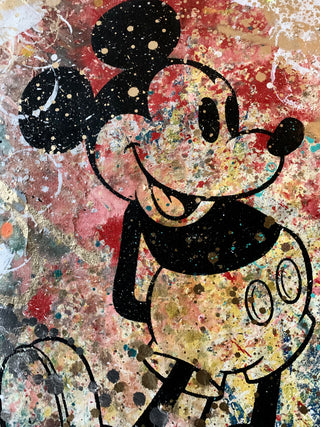 Mickey 1- Original Handpainted Screenprint on Canvas