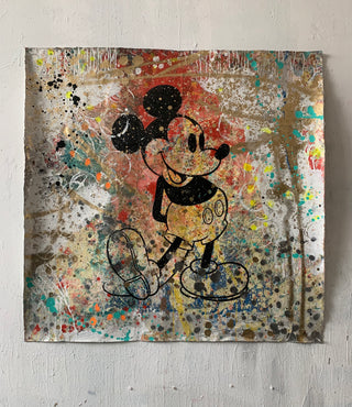 Mickey 1- Original Handpainted Screenprint on Canvas