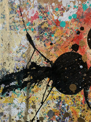 Mickey 2- Original Handpainted Screenprint on Canvas