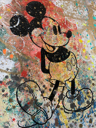 Mickey 1- Original Handpainted Screenprint on Canvas