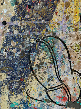 Mickey 2- Original Handpainted Screenprint on Canvas