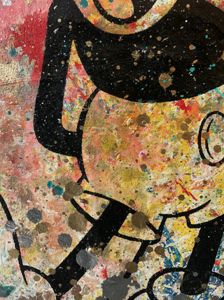 Mickey 1- Original Handpainted Screenprint on Canvas