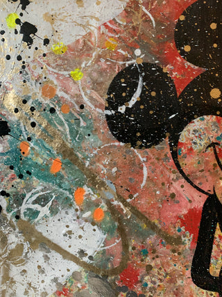 Mickey 1- Original Handpainted Screenprint on Canvas