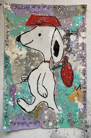 Snoopy XL Screenprinted Drawings
