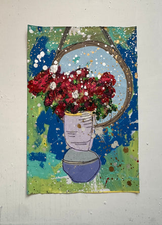 Floral in Vase w/ Mirror 26