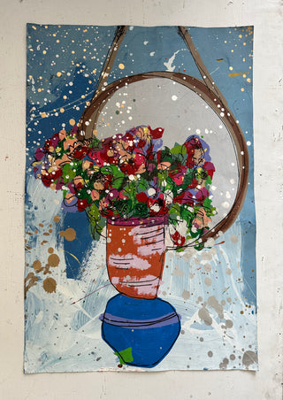 Floral in Vase w/ Mirror 19