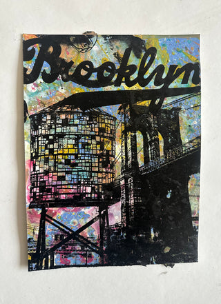 Brooklyn Bridge/Water Tower Collage (medium) - NYC