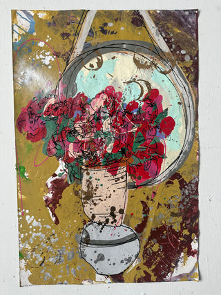 Floral in Vase w/ Mirror 13