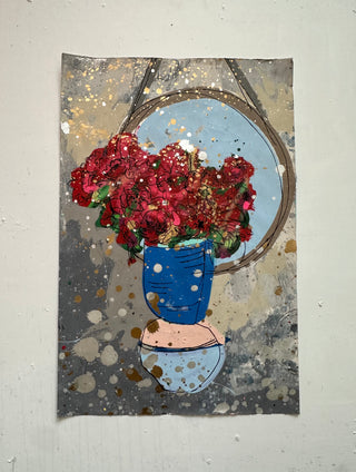 Floral in Vase w/ Mirror 28