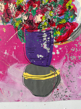 Floral in Vase w/ Mirror 17