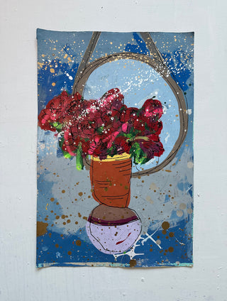 Floral in Vase w/ Mirror 34