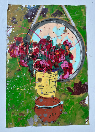 Floral in Vase w/ Mirror 12