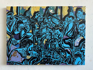 Jazz Night 5 - XXL Mixed Media Canvas