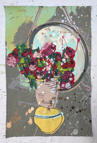 Floral in Vase w/ Mirror 3