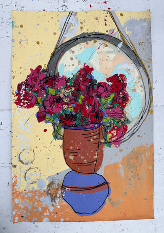 Floral in Vase w/ Mirror 1