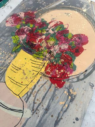 Floral in Vase w/ Mirror 2
