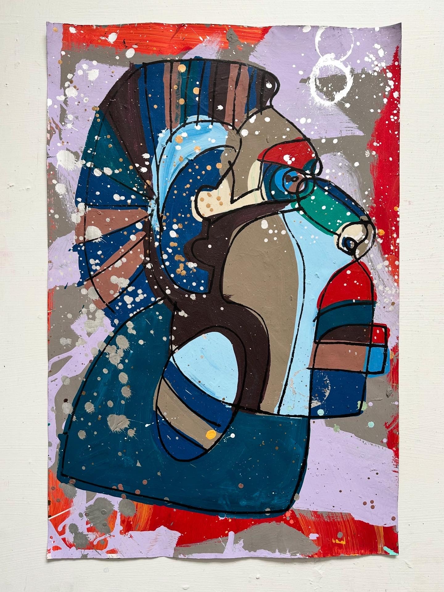 XL Mixed Media Screenprinted Originals on Paper