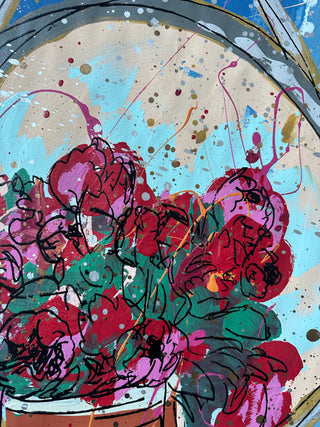 Floral in Vase w/ Mirror 10