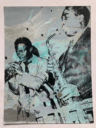 Miles Davis & Charlie Parker (medium / vertical)