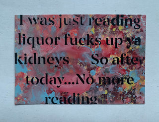 I Was Just Reading Liquor Fucks Up Ya Kidneys