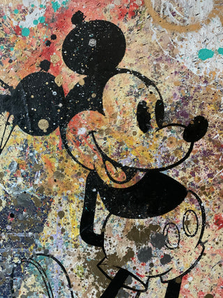 Mickey 2- Original Handpainted Screenprint on Canvas
