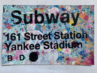 Yankee Stadium Subway Sign- NYC